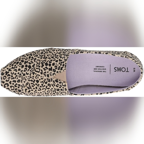 🆕TOMS Womens Alpargata Leopard Slip On Flats Casual Shoes Size 9 - Picture 6 of 10